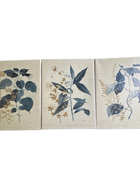 Other - 3 Piece Floral Canvas Prints Size 15.5”x 11.5” each